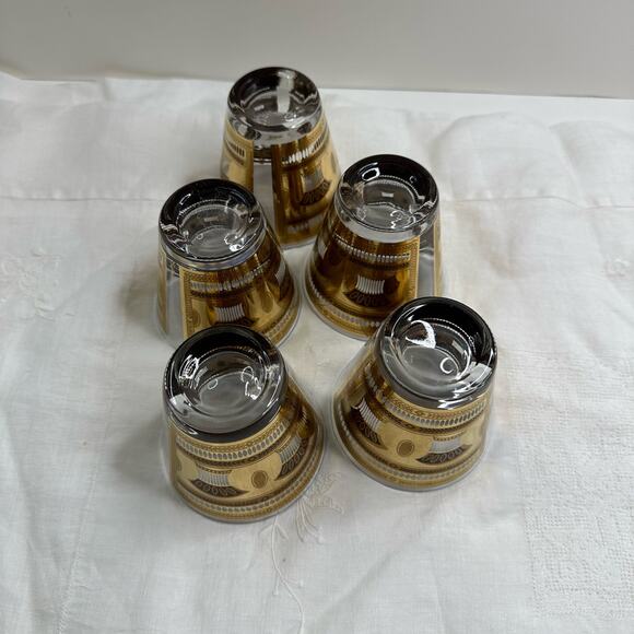 Vintage Culver Festival Black and Gold DOF Glasses 1940s-50s - Picture 7 of 8